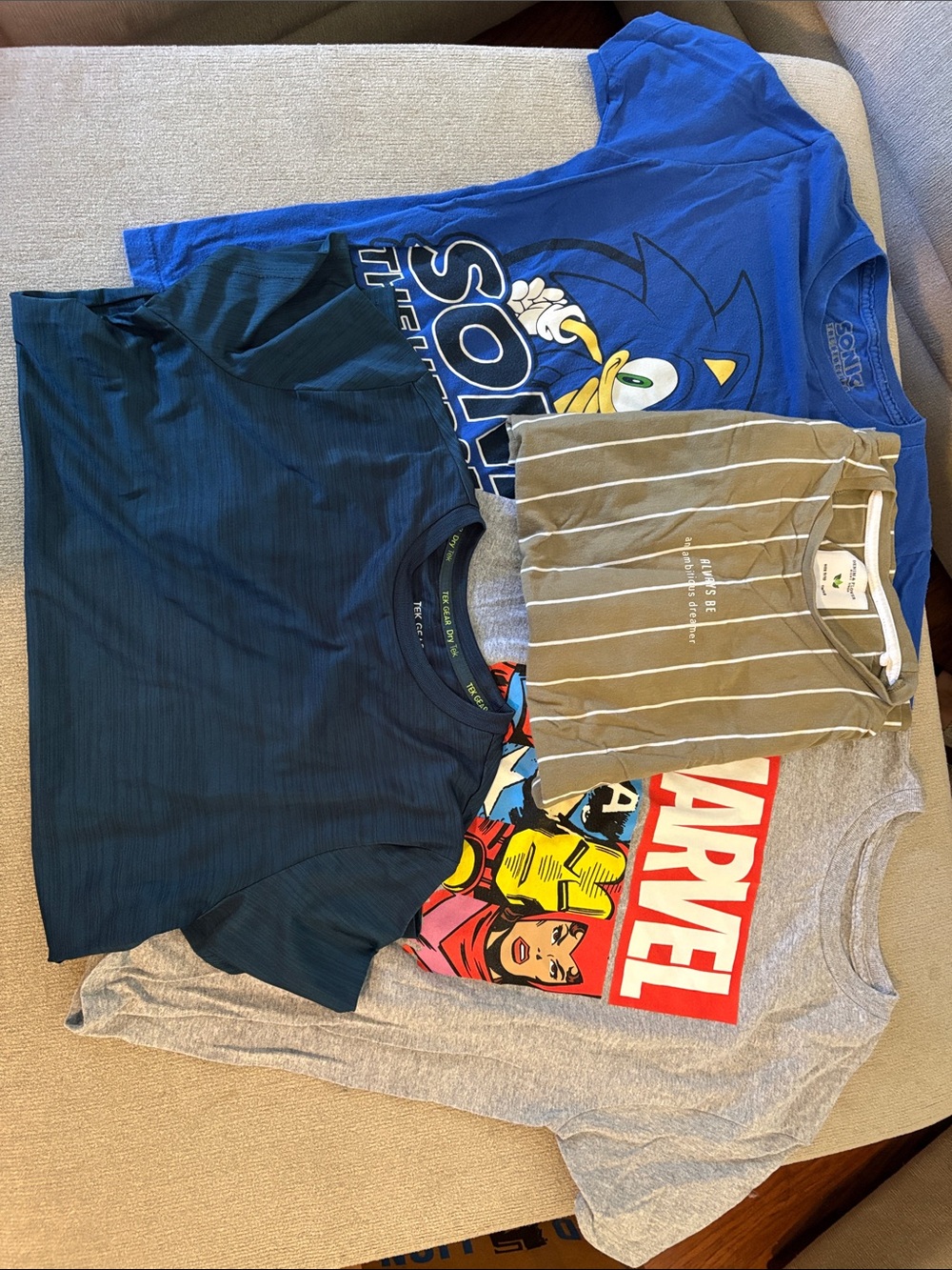 Mix It Blue Sonic Graphic Tee with Assorted Kids Short Sleeve Tees